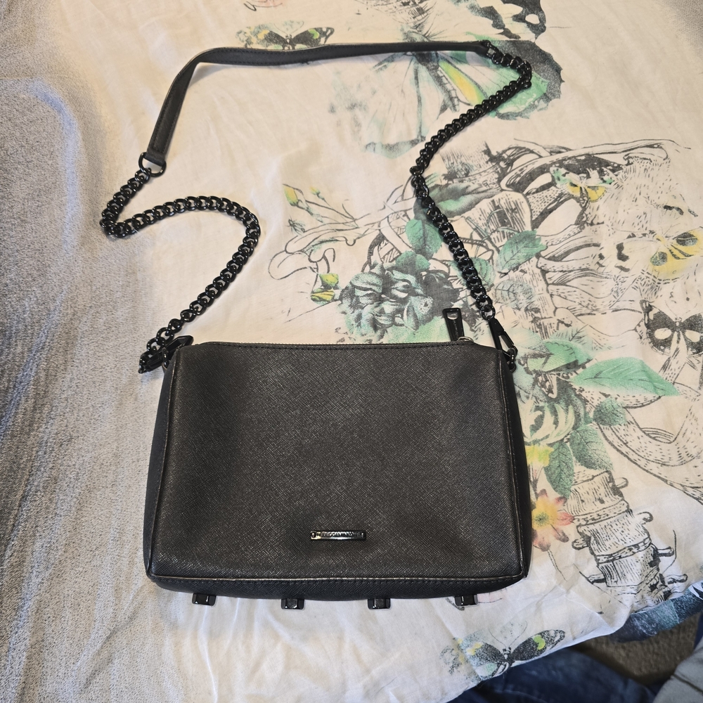 Rebecca Minkoff Black Textured Fabric